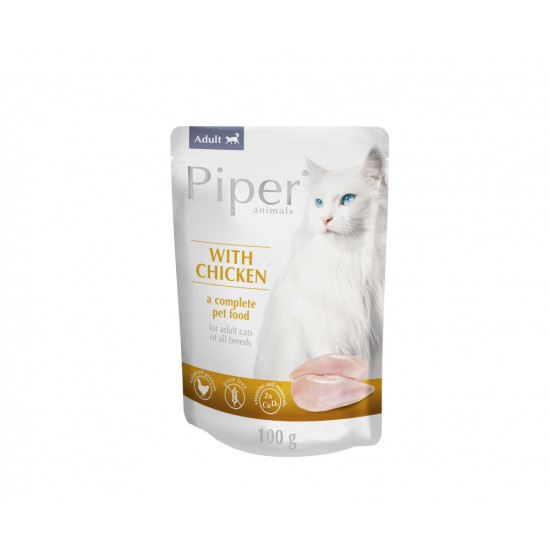 Piper Cat – Hrană Umedă pentru Pisici cu Carne de Pui – 100 g